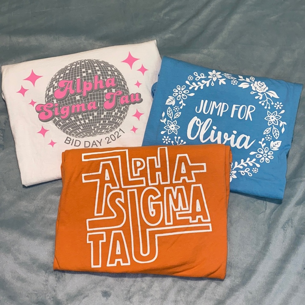 Lot of 3 Aloha Sigma Tau T-Shirts